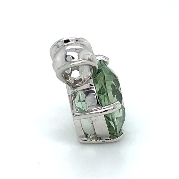 Mint Green Tourmaline 6.85ct Solid 18K Pendant - Picture 2 of 5